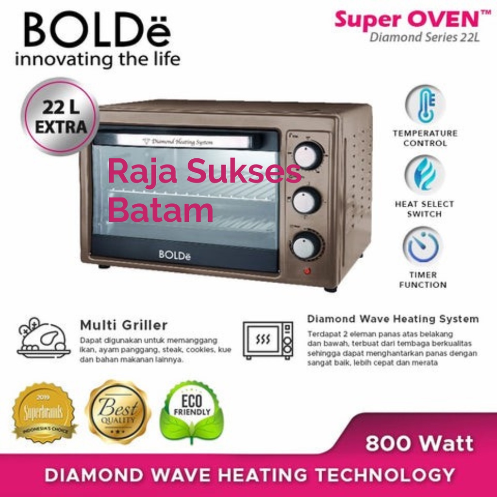 Oven Listrik Bolde Oven Diamond 22 Liter BATAM