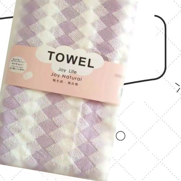 ♖ Handuk Mandi TOWEL uk.70x140cm dan 50x100cm XinJuYuan JoyLife Textile BOUTIQUE motif KOTAK ♛