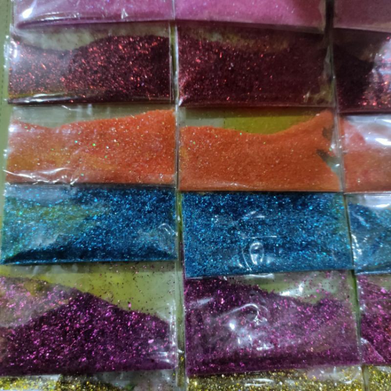 Glitter / bubuk Gliter / serbuk gliter / Glitter bubuk / Glitter warna / Glitter slime powder slime