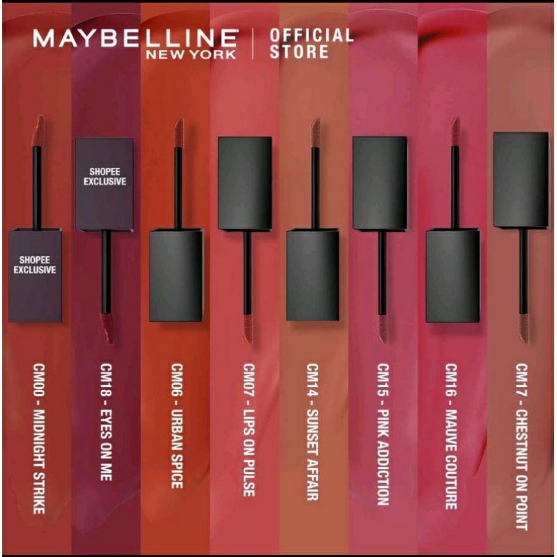 MAYBELLINE CUSHION MATTE LIP TINT FREE EYE REMOVER