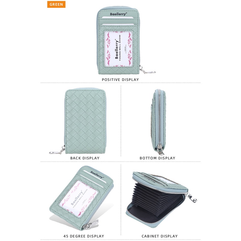 Baellerry Dompet Kartu Wallet Card Holder Bahan Kulit Premium BLY058