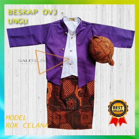 Beskap Anak Model OVJ Baju  Kartinian  Kostum Adat  Jawa 