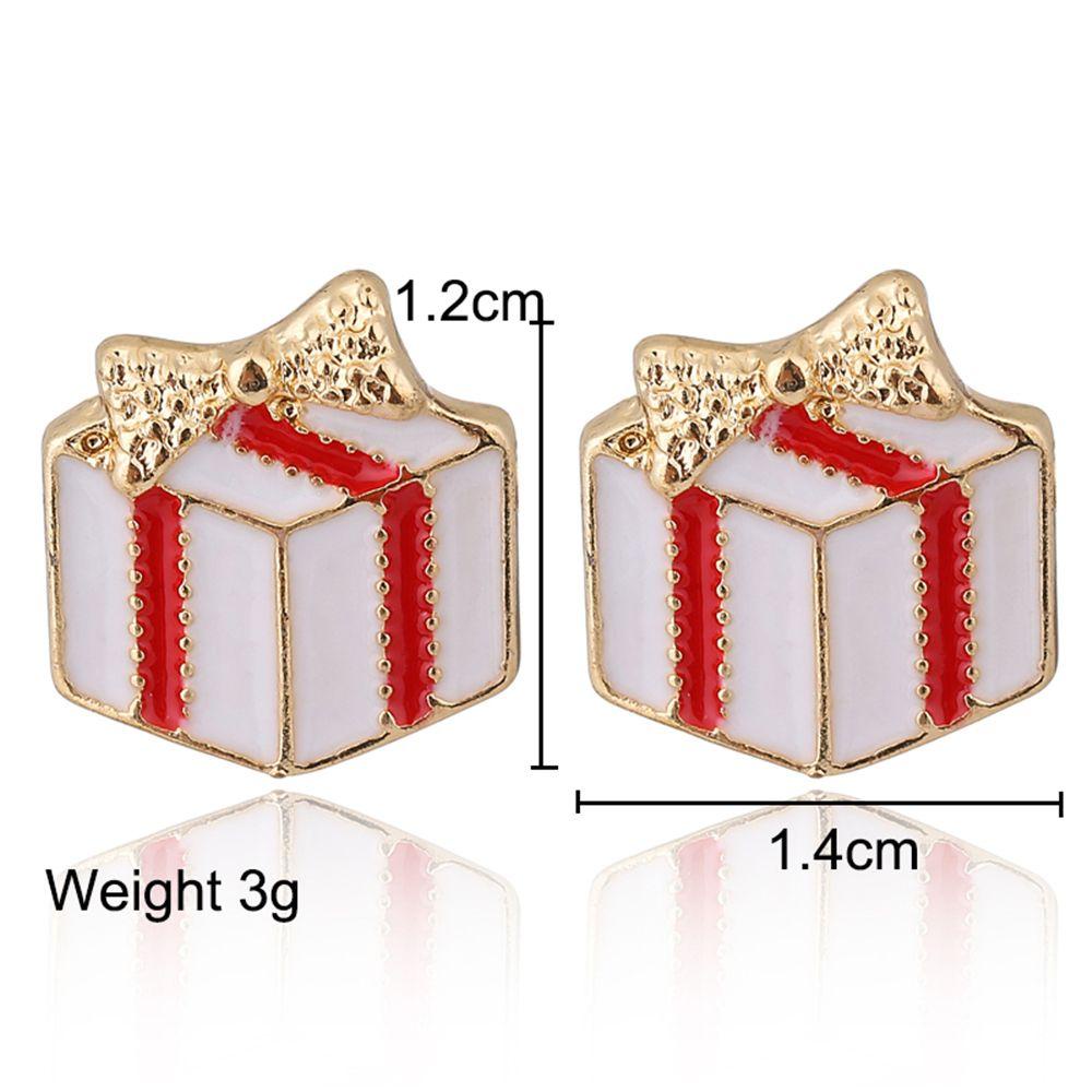 PREVA 1 pairs Stud Earring Women Gift Crutch Enamel Fashion Deer