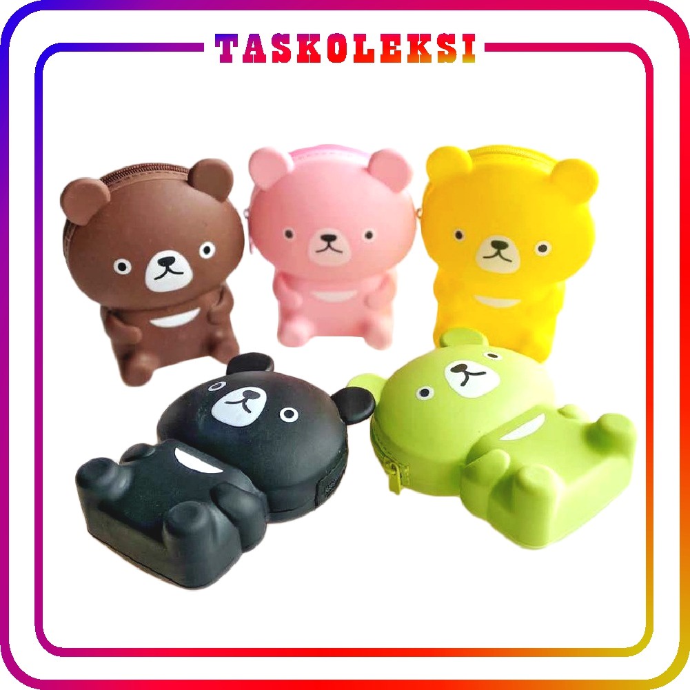 TK D034 Dompet Koin Mini Karakter Dompet Silikon Dompet Silicon Coin Import