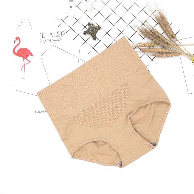 [ LINGERIE MASTER ] - (C-27) Celana Dalam High Waist Korset CD Wanita Briefs Elastis Seamless Bahan Nilon + Katun-C-27 Skin