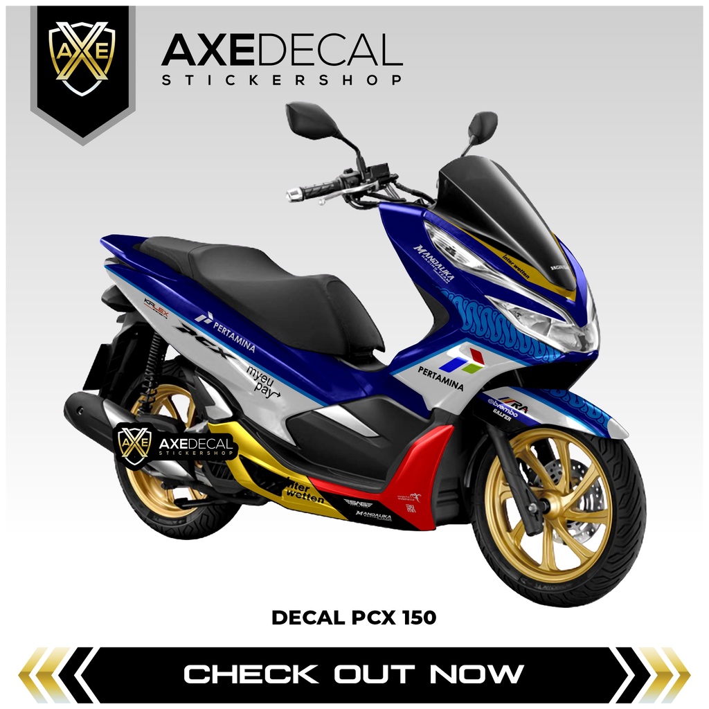 Decal Pcx 150 Mandalika Pertamina / Honda / Stiker Motor Pcx Full Body