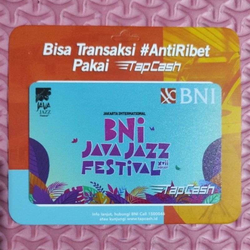 NEW!!! BNI Tapcash JAVA JAZZ 2022 ORI Like eMONEY eTOLL Flazz or Brizzi