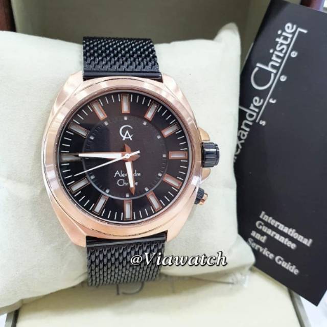 ALEXANDRE CHRISTIE AC 8631 BLACK ROSEGOLD