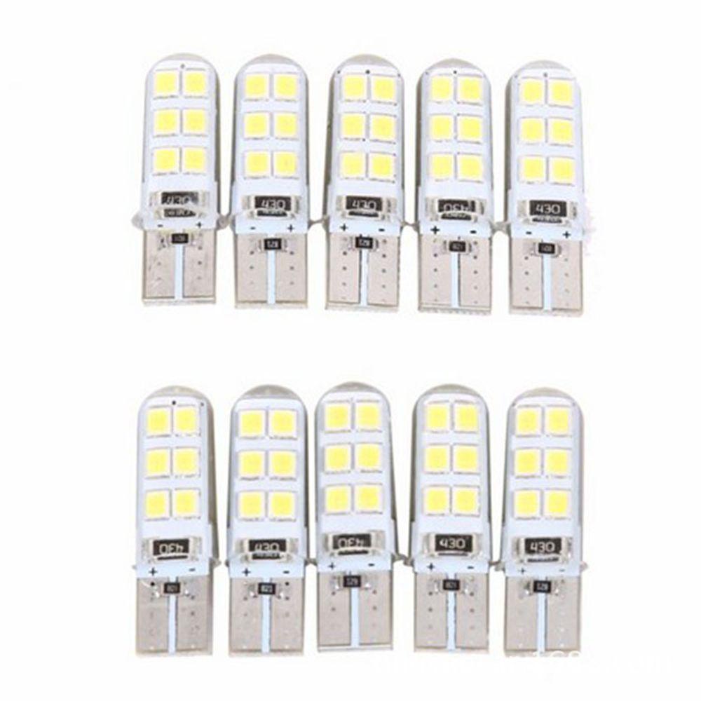 Populer 10 Pcs Lampu Plat Lampu Silikon 10 Pcs 12 V COB LED Bolam Peta Kubah