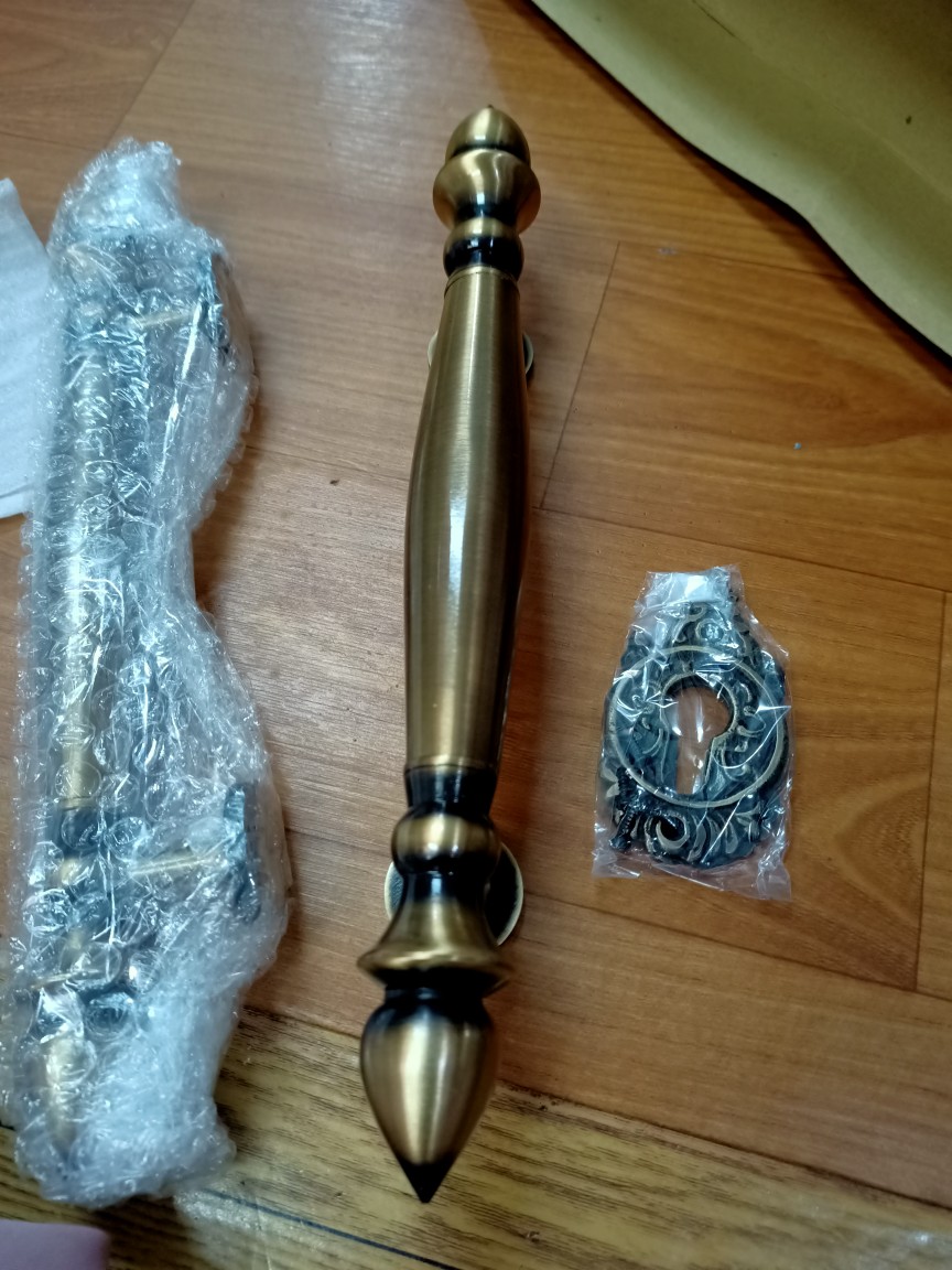 2pcs Lubang Kunci Pintu Kuningan - Lubang Kunci Motif Gunungan - Lubang Kunci Kuningan