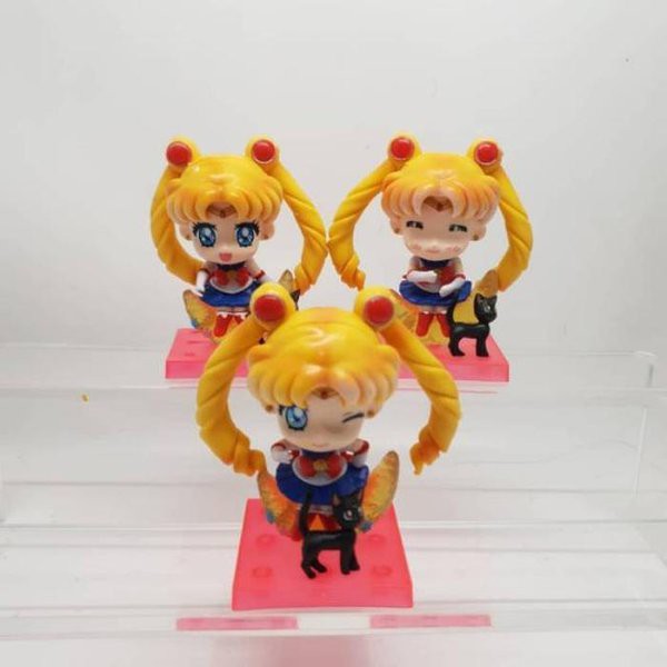 SET FIGURE SAILOR MOON ISI 3 CHIBI SAILOR MOON