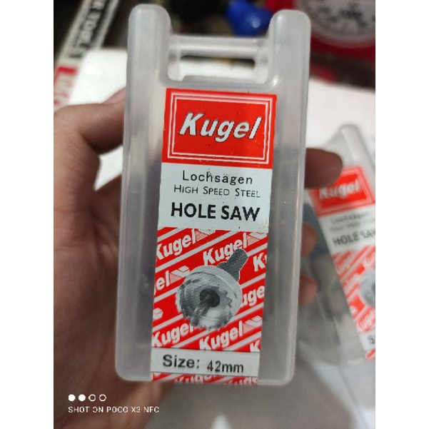 HOLE SAW BESI KUGEL HSS 42MM / MATA BOR LUBANG BESI HOLESAW KUGEL 42MM