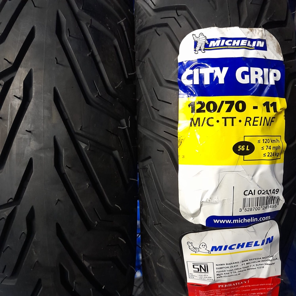 Ban motor Vespa Michelin City Grip 120 70 11 Tubeless