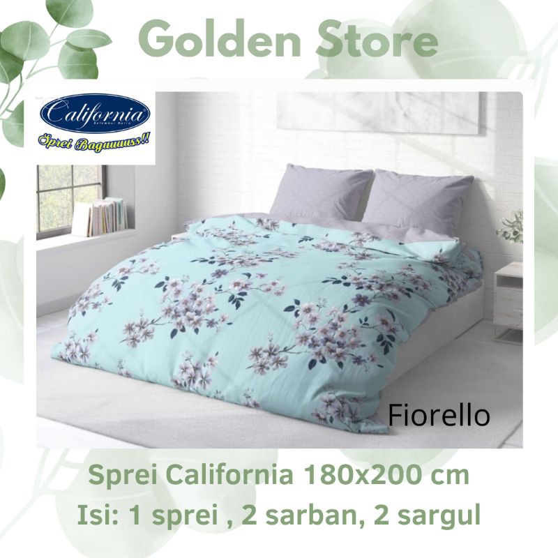 Sprei California 180x200 Motif Fiorello