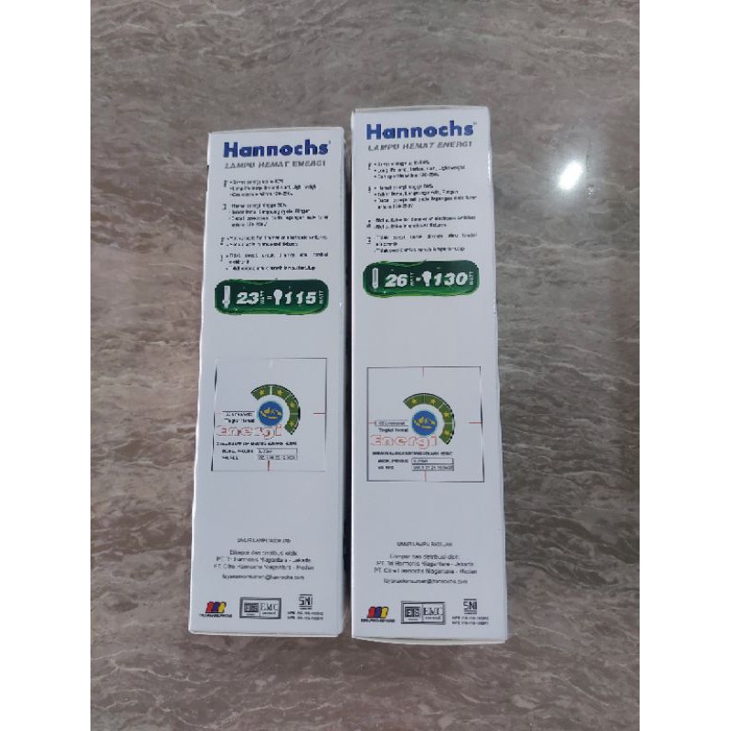 Bola Lampu Hannochs PLC LHE 5, 8, 11, 14, 18, 23, 26, 36, 45 watt/ Lampu Hemat Energi Hannochs