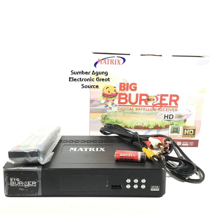 Digital Satelite Receiver Matrix Big Burger Receiver Parabola HD