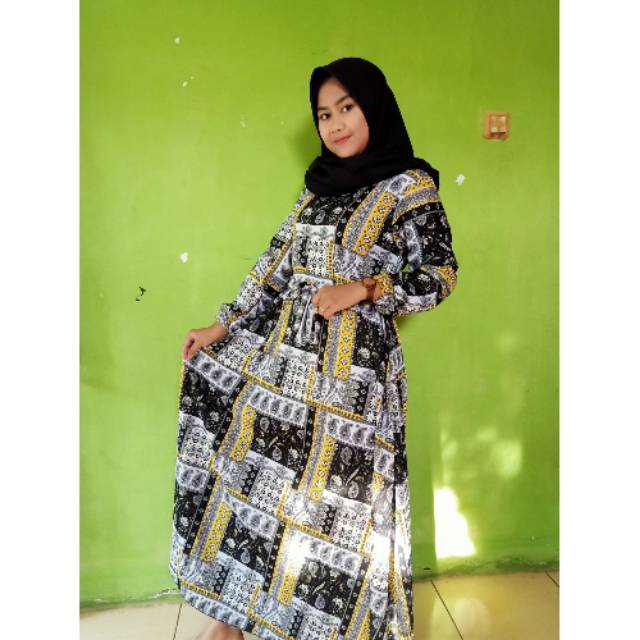 Gamis Plisket Batik