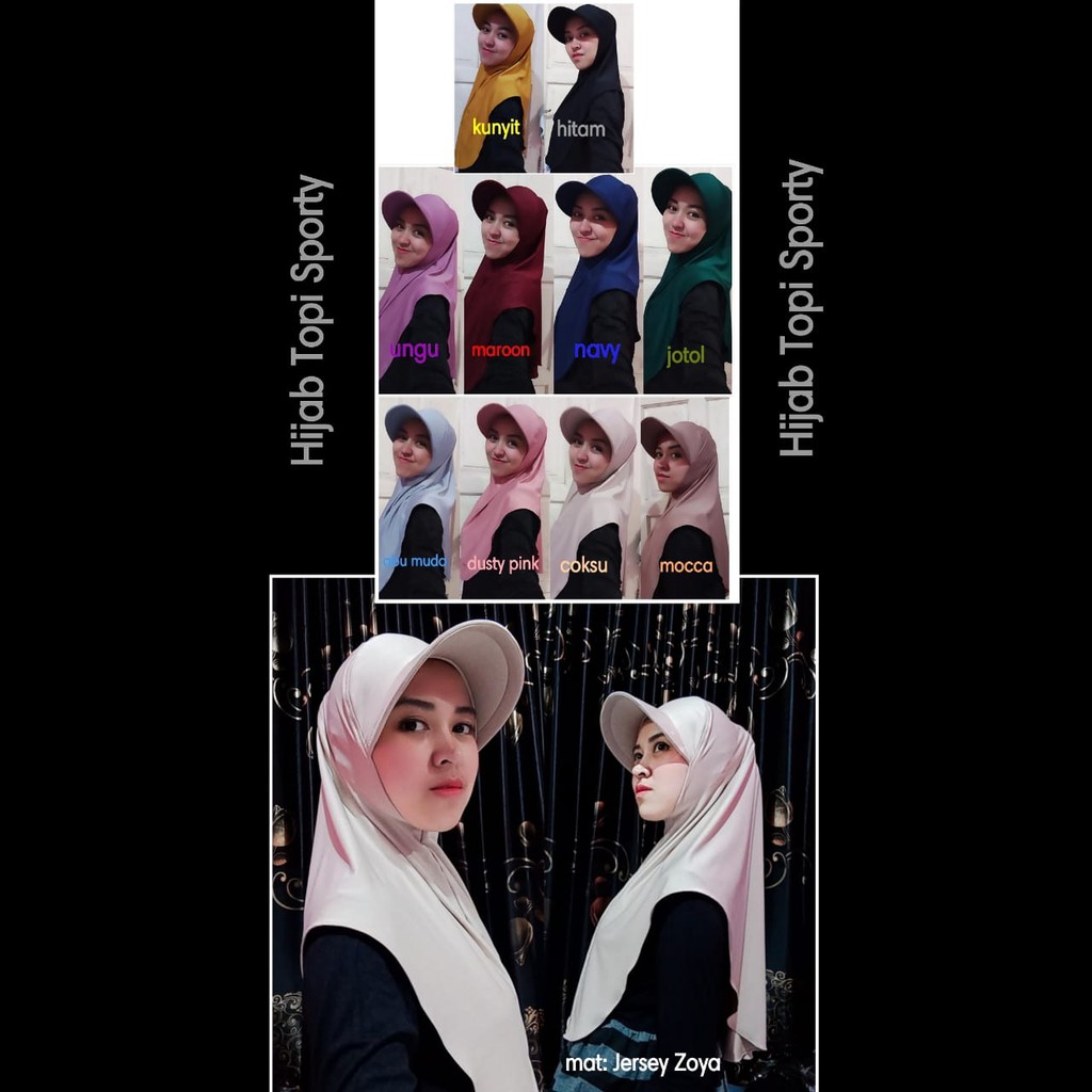 HIJAB TOPI SPORTY
