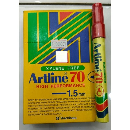 

Spidol Permanent Merah Artline 70 High Performance