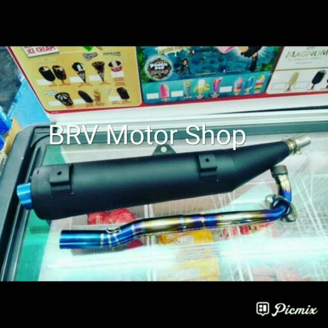 Knalpot Tsukigi Jupiter Mx Jupiter Vega Zr  - Knalpot Vega Raibo Pelangi Staniles