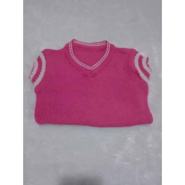 Unisex Vest Rompi Rajut Anak Usia 3-4 Tahun