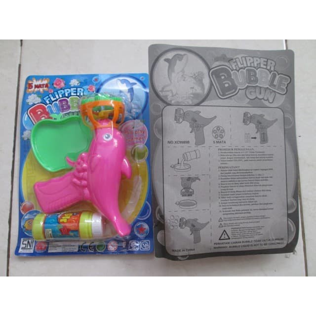 Bubble Gun 5 Mata Pistol Gelembung Sabun