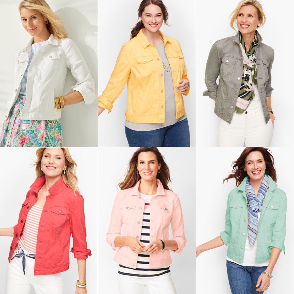 Talbots Denim Jacket Classic Stretch Nyaman