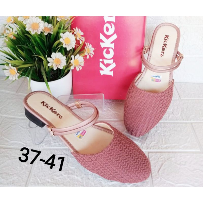 Terbaru Sandal Slop Wanita Kickers / Sendal Slop Rajut Wanita / Bustong Wanita Kickers