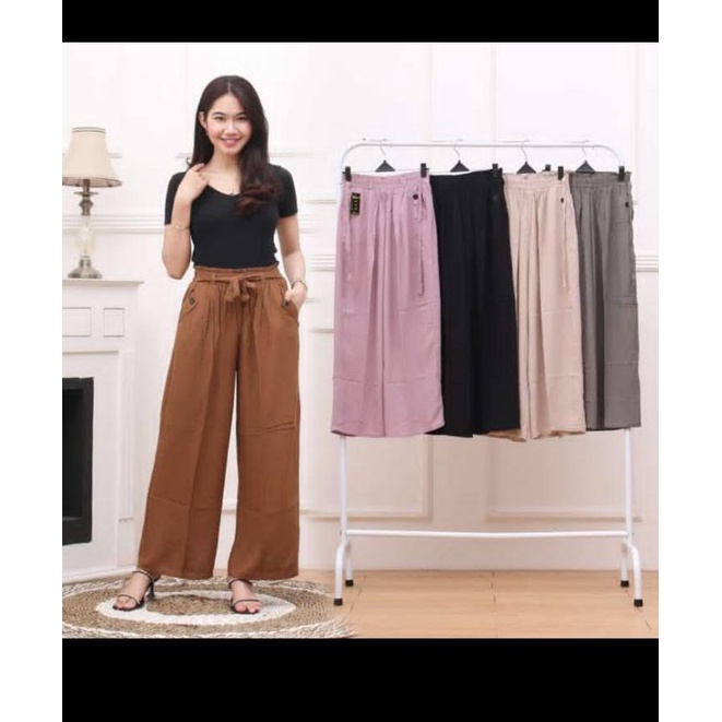 Kulot Rayon Crinkle Jumbo Premium / Kulot wanita