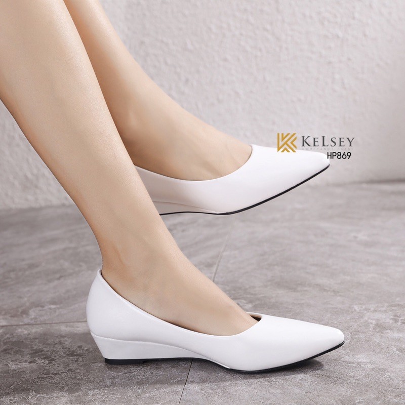 (GRATIS ALAS KAKI) RESTOCK!!  NICOLE SEPATU HELLS KELSEY #HP869 SEPATU KANTOR KULIT KERJA IMPORT