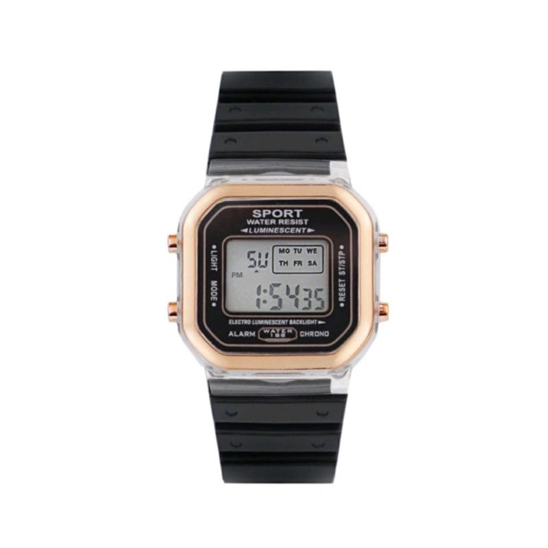 JAM TANGAN WANITA DIGITAL SPORT 1011 RUBBER STRAP jam ac