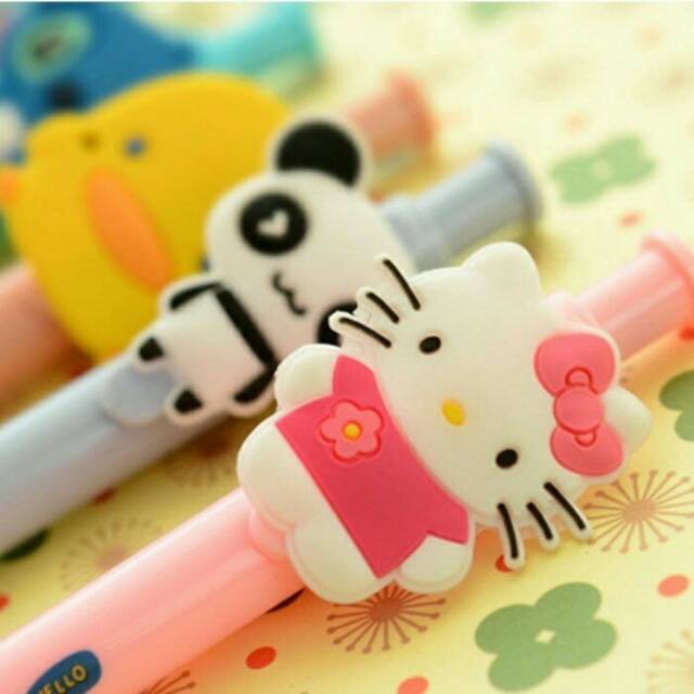 

Alat Tulis Sekolah Pulpen Ballpoint Karakter Cute 0.5mm Pulpen Pen Pena Lucu Unik ATK Sekolah