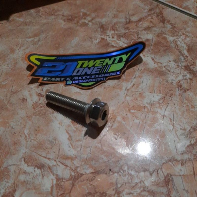 baut stainless 2 kunci anti karat sok shock belakang mio sporty smile nouvo soul fino scoopy beat va