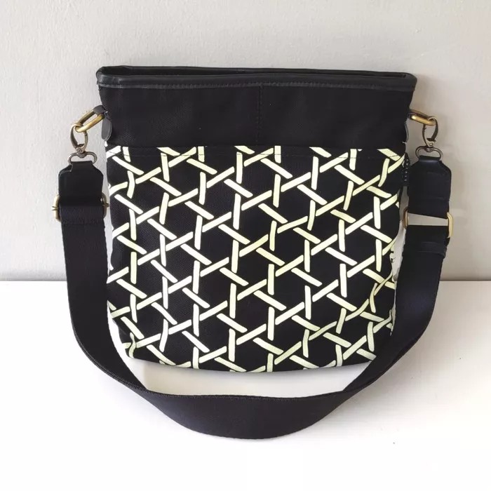

Bucket Bag Rope Black Canvas Living