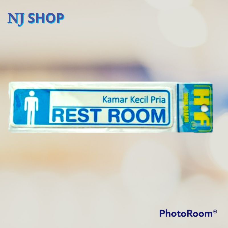 

[Sign Sticker] - "REST ROOM" STICKER