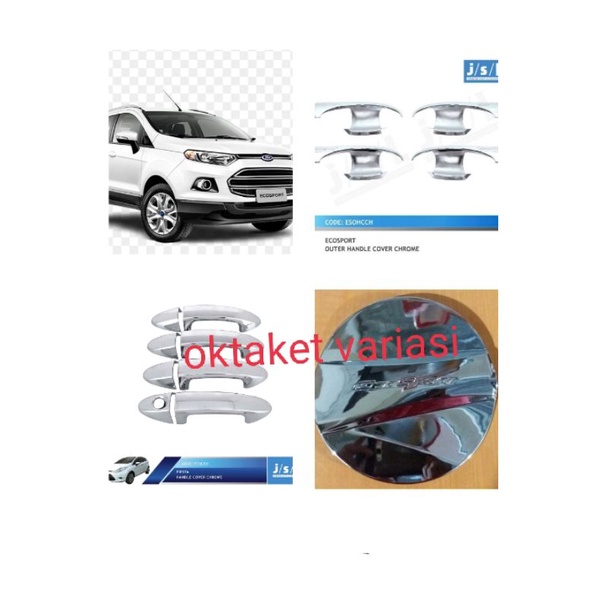 paket outer handle tank ecosport chrome jsl