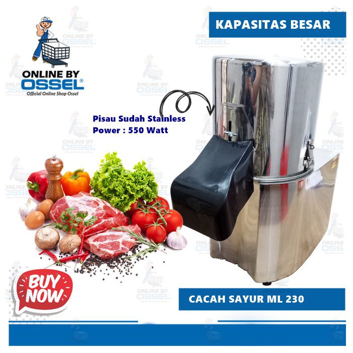 Cacah Sayur ML230 Ossel Besar Pencacah Sayur dan Daging Besar Cacah Pakan Ternak Pencacah Ternak