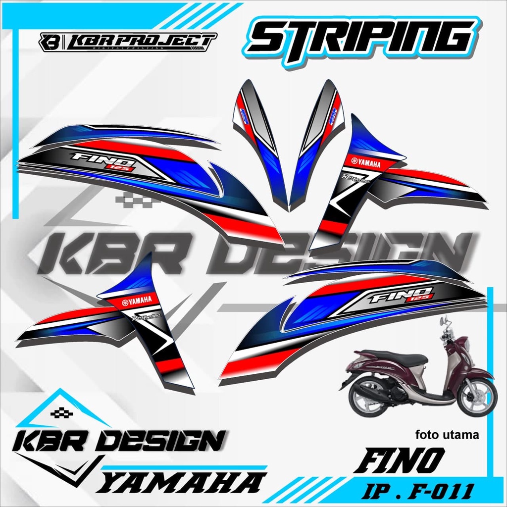 (COD) STICKER STRIPING FINO - STICKER STRIPING MOTOR FINO.11