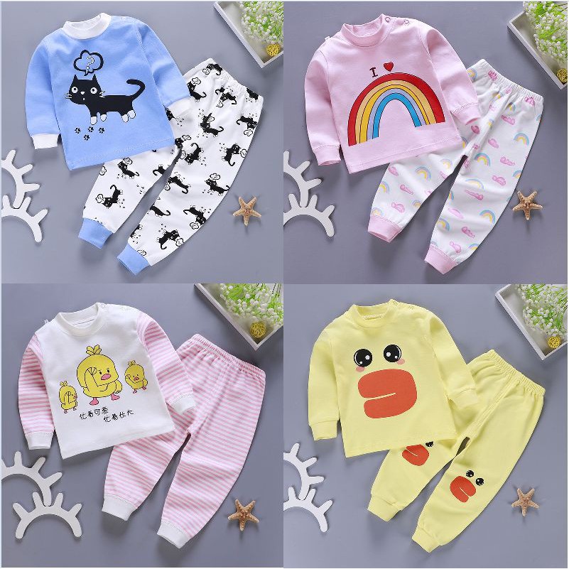  Cocobaby id Ready Stock Piyama Set 0 6 tahun Baju  Atasan  