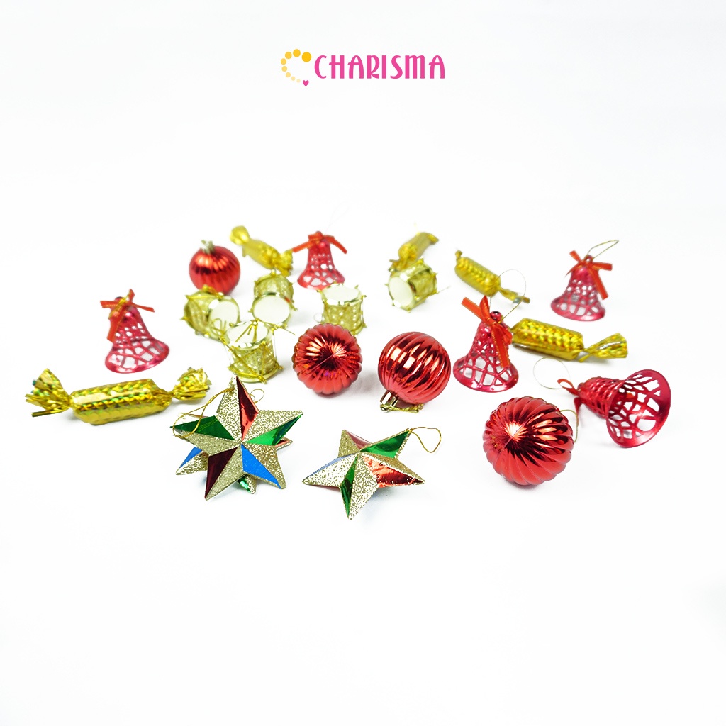 Charisma Hiasan Pohon Natal - Ornamen Dekorasi Natal 1 Set