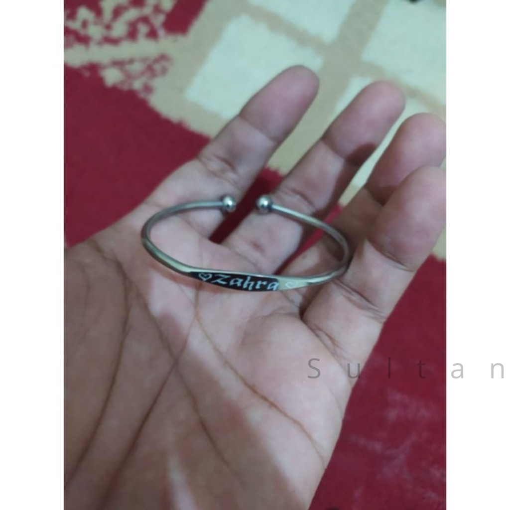 GELANG BAYI GELANG ANAK GELANG MONEL UKIR NAMA