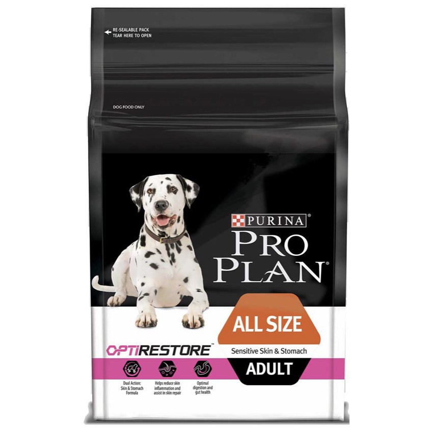 PROPLAN ADULT ALL SIZE SENSITIVE SKIN &amp; STOMACH 2,5KG FRESHPACK