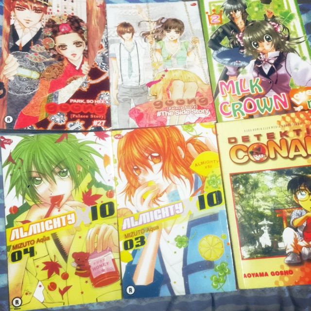 Pilihan bonus komik kalo beli 5 komik