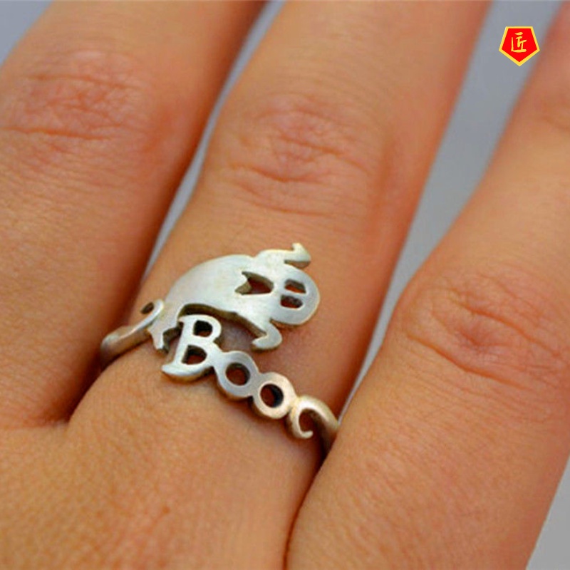 [Ready Stock]925 Silver Creative Anime Ghost Ring Halloween Ornaments