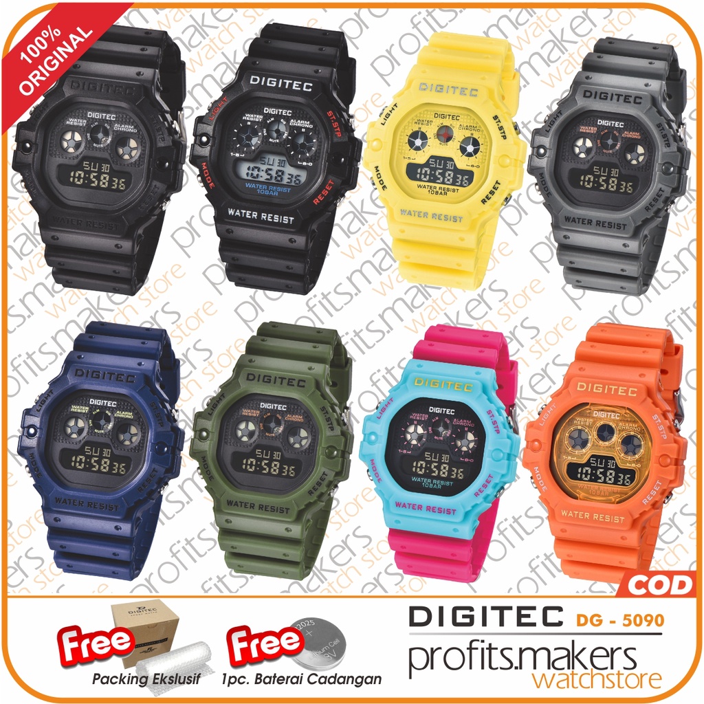 DIGITEC DG 5090 / DG-5090 / DG 3090 Watch Jam Tangan ORIGINAL