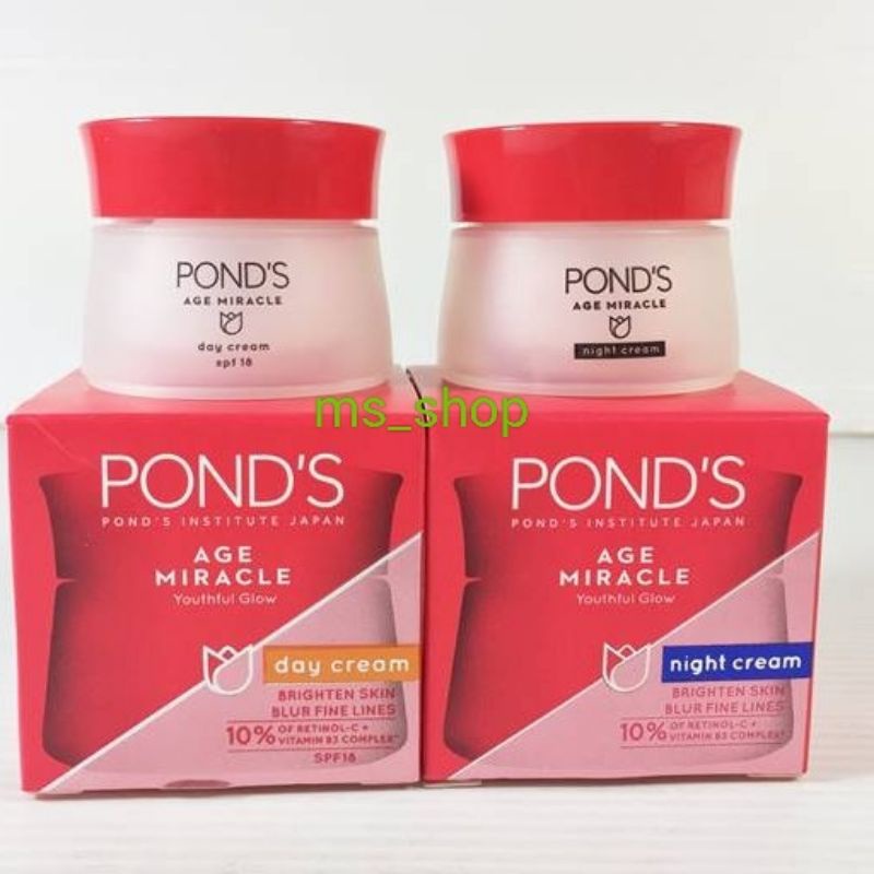 Ponds Age Miracle Moisturizer Day Cream 50 gr / Night Cream 50 gr / Serum 30 ml