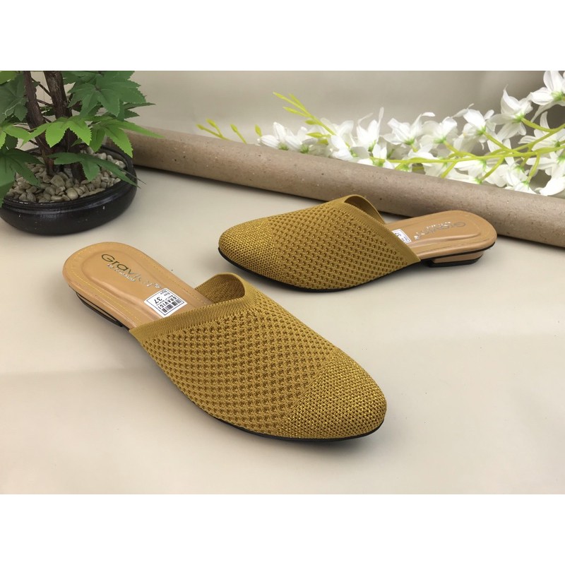 GRAVICI - Sandal Flat Rajut Import Wanita Elegan NR-06