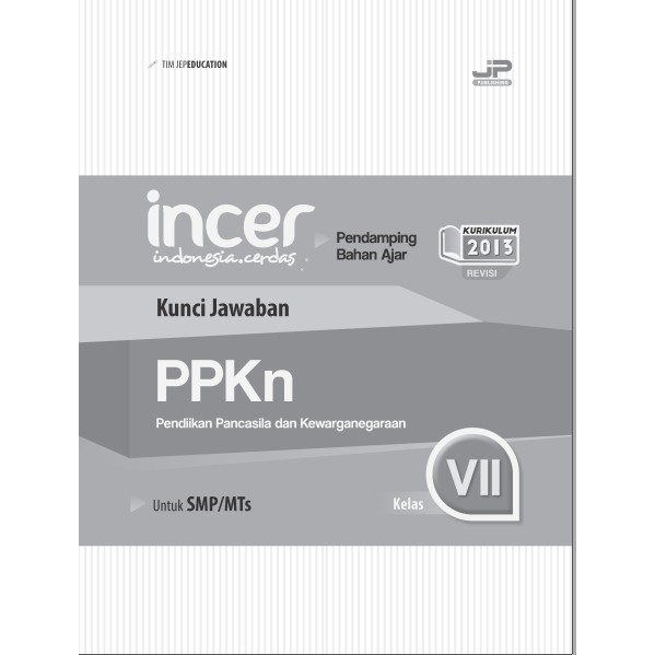 Buku Pendamping Ppkn Smp Mts Kelas 7 Kunci Jawaban Incer Shopee Indonesia