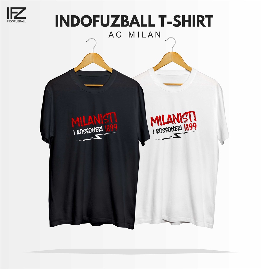 Baju Kaos Bola Ac Milan T shirt Milanisti Irossoneri