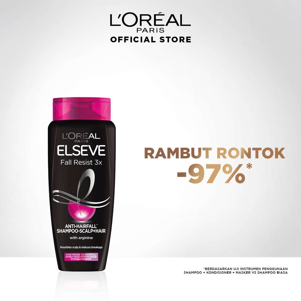 Jual L'Oreal Paris Fall Resist 3x Shampoo 170ml Hair Care Perawatan